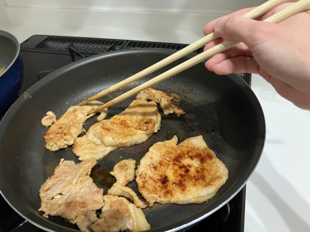 焼き目がついたら完成